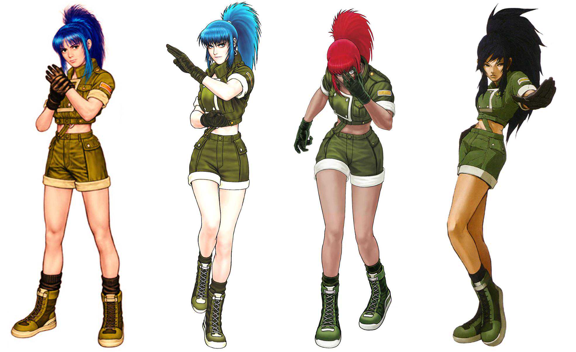 《拳皇》莉安娜历代形象变迁，真人化后我感觉又行了